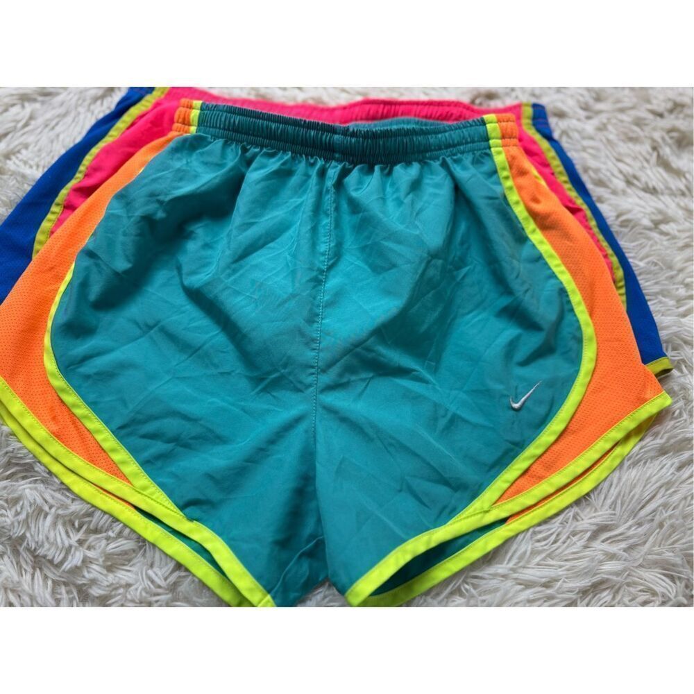 2 piece Women’s Hot Pink and Neon Green Athletic Shorts Size Extra Small and Sma - Picture 2 of 11